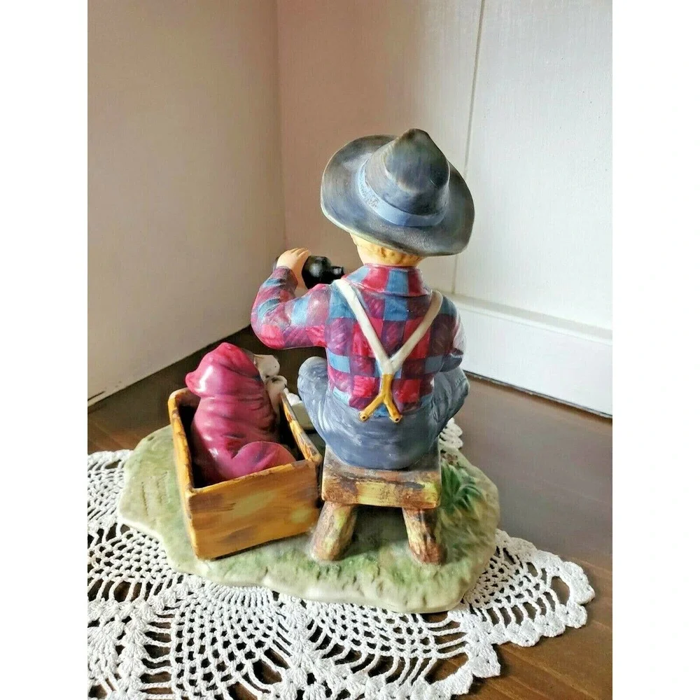 1958 1st Edition Gorham Norman Rockwell Spring Mysterious Malady Figurine EUC